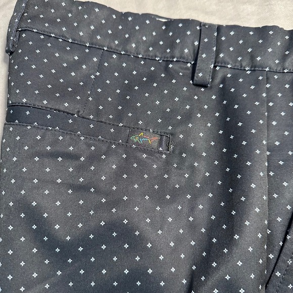 Greg Norman Golf Shorts Mens 38 Black Dry Performance Stretch Golf Shorts - Picture 2 of 8